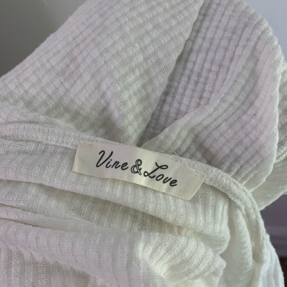 Vine&Love Rib Knit Oversize Casual Lounge Top - Picture 6 of 8